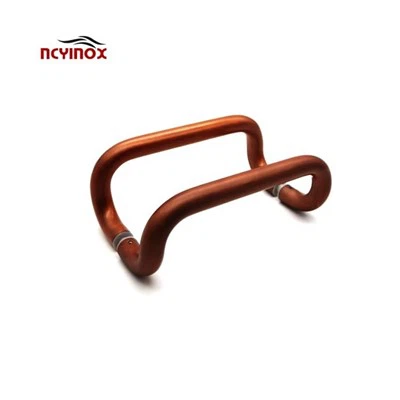 دستگیره درب منحنی افست پشت به عقب دستگیره کششی آلومینیومی به عقب به دستگیره کششی تجاری در چرخشی شیشه ای