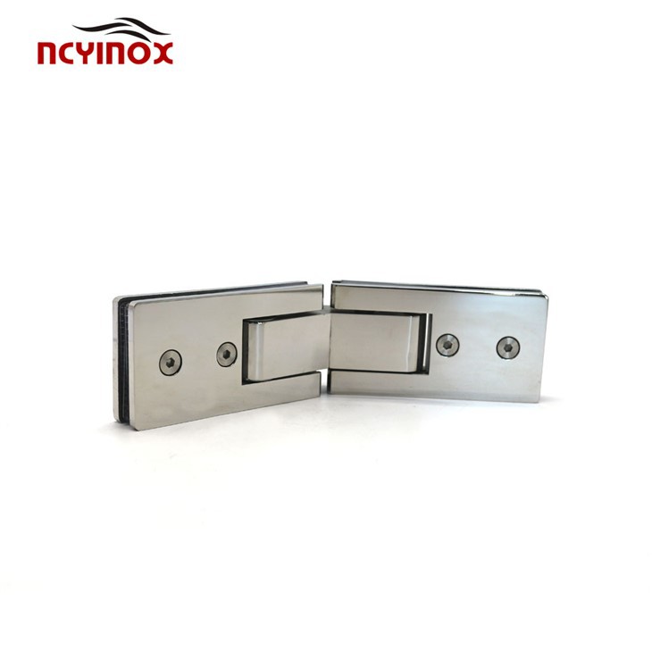 Stainless Steel Heavy Duty 135 Degree Glass To Glass Office Glass Door Hydraulic Hinges